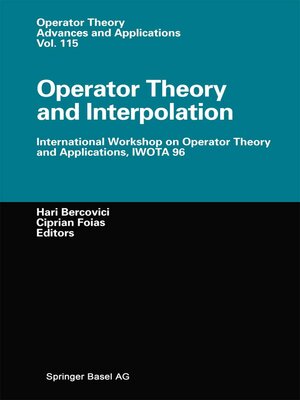 cover image of Operator Theory and Interpolation